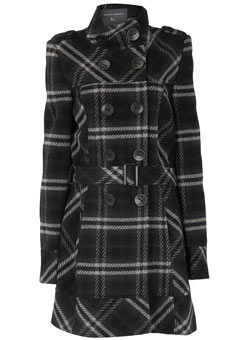 Dorothy Perkins Tall grey check coat