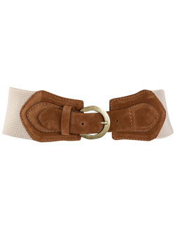 Dorothy Perkins Tan circle buckle belt