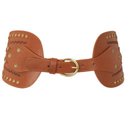 Dorothy Perkins Tan cutwork stud belt