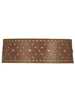 Dorothy Perkins Tan diamond stud belt