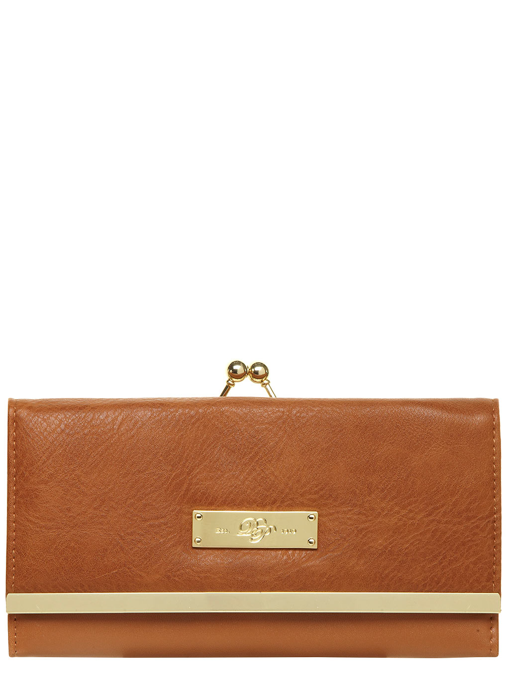 Dorothy Perkins Tan large clip purse 18338400