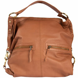 Dorothy Perkins Tan leather slouch bag