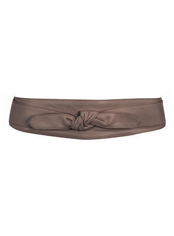Dorothy Perkins Tan leather wrap sash belt