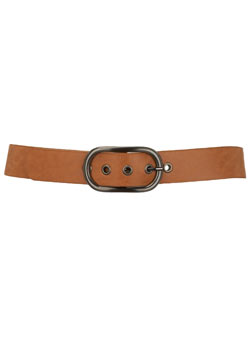 Dorothy Perkins Tan metal jeans belt
