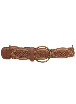 Dorothy Perkins Tan plait hip belt