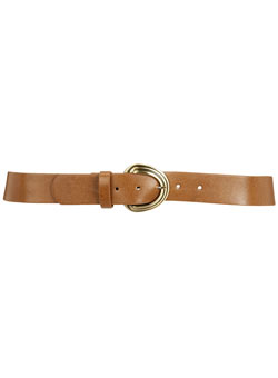 Dorothy Perkins Tan ridge buckle jeans belt