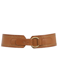 Dorothy Perkins Tan stud hip belt