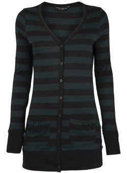 Dorothy Perkins Teal/navy stripe cardigan