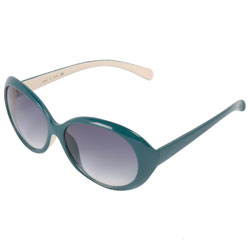 Dorothy Perkins Teal round plastic sunglasses