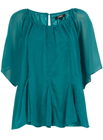 Teal swing blouse DP89000012