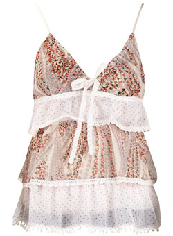 Dorothy Perkins Uttam cream spot cami