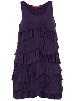 Uttam purple ruffle top