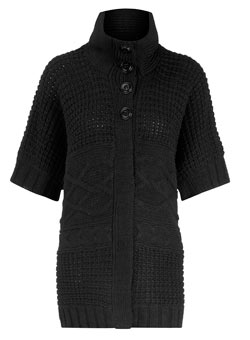 Dorothy Perkins Vila black cable cape