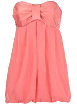 Vila pink bubble hem top