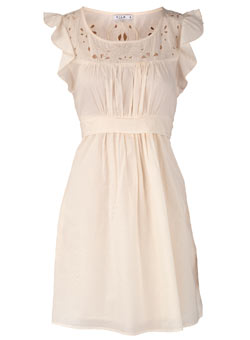 Dorothy Perkins Vila white crochet insert dress