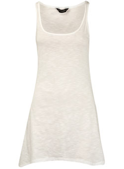 White asymmetric vest