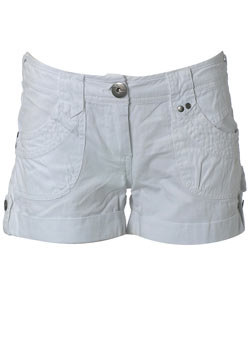 Dorothy Perkins White canvas shorts