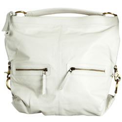 Dorothy Perkins White leather slouch bag