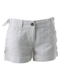 Dorothy Perkins White linen shorts