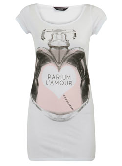 Dorothy Perkins White perfume bottle tee