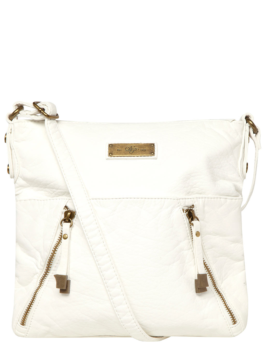 Dorothy Perkins White zip crossbody 18342720