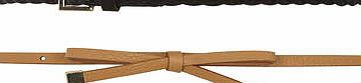 Dorothy Perkins Womens 2 Per Pack Tan and Black Skinny Belts-