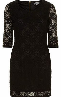Womens Alice & You Black lace layer dress- Black