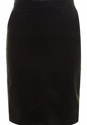 Womens Alice  you Black Leather Look Pencil