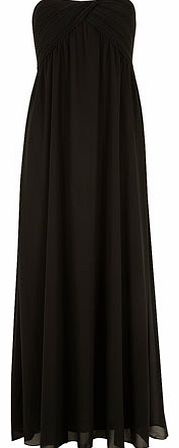 Womens Alice & You Black ruched bandeau maxi