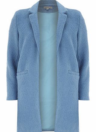 Womens Alice  You Blue Longline Boyfriend Coat-