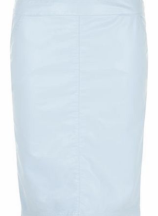 Womens Alice & You Blue PU Pencil Skirt- Blue