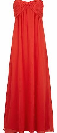 Womens Alice & You Coral ruche bandeau maxi
