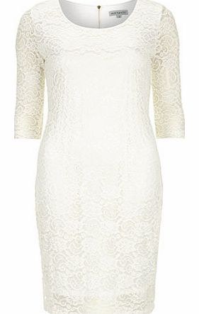 Womens Alice & You Cream Lace Midi Dress- Cream