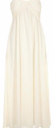Womens Alice & You Cream ruched bandeau maxi