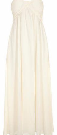 Womens Alice & You Cream ruched bandeau maxi
