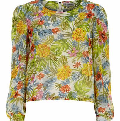 Womens Alice  You Floral print Chiffon Top-