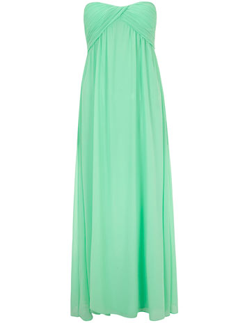 Womens Alice & You Light Mint Ruched Maxi Dress-
