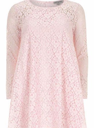 Womens Alice & You Light Pink Lace Swing Dress-