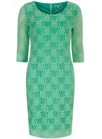 Womens Alice & You Mint Lace Midi Dress- Green
