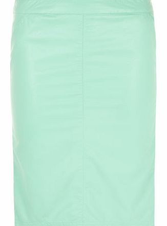 Womens Alice & You Mint Leather Look Pencil