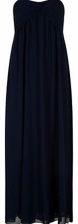 Womens Alice & You Navy Ruched Bandeau Maxi