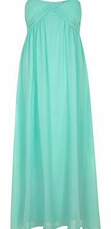 Womens Alice & You Pale Mint Ruched Maxi Dress-