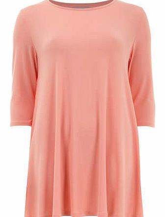 Womens Alice & You Peach Jersey Swing Dress-
