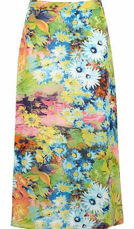 Womens Alice & You Pink Daisy Sheer Maxi Skirt-