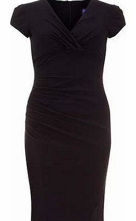 Dorothy Perkins Womens Amy Childs Cassie Navy Crossover Dress-