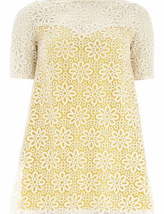 Dorothy Perkins Womens Amy Childs Daisy Floral Lace Shift Dress-