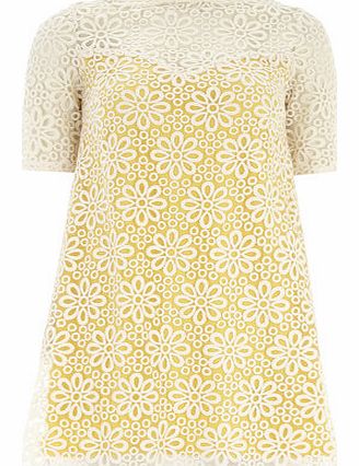 Dorothy Perkins Womens Amy Childs Daisy Floral Lace Shift Dress-