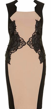 Dorothy Perkins Womens Amy Childs Eloise Nude black silhouette