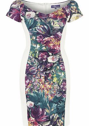 Dorothy Perkins Womens Amy Childs Flora Off Shoulder Floral Midi