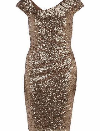 Dorothy Perkins Womens Amy Childs Jasmine champagne sequin